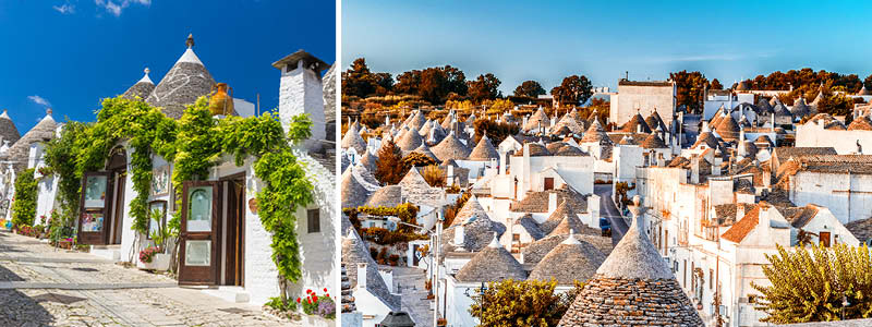 Trullibyn i Alberobello, Apulien.